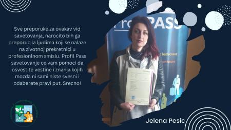 Jelena Pesic është e këshilluara e radhës dhe e certifikuar me ProfilPASS